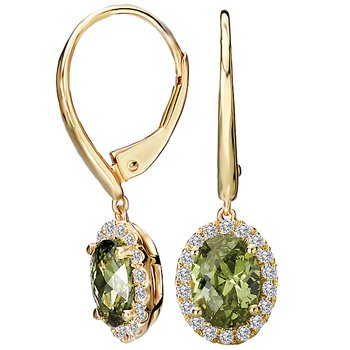 Ladies Fashion Gemstone Earrings