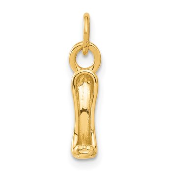 14K 3D High heel shoe Charm