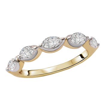 Two-Toned Lab Grown Diamond Fashion Ring
