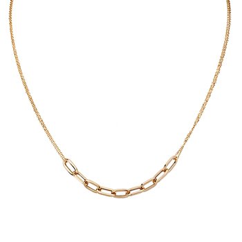 Italian 14kt Gold Link Necklace