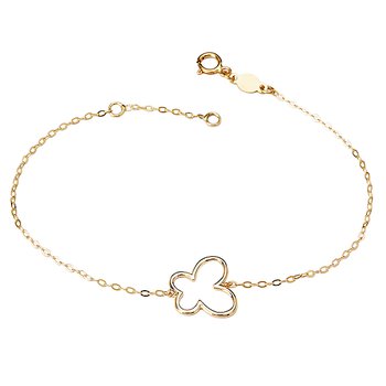 Italian 14kt Butterfly Bracelet