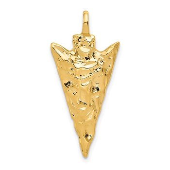 14k 3D Arrow Head Charm