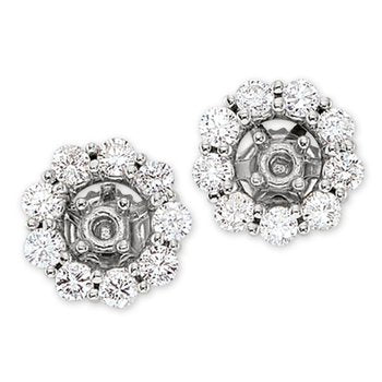 Jacket:14KW Prong Set Stud Of 2Ct