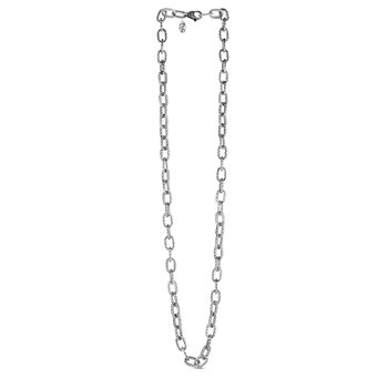 Sterling Silver 24in Polished Necklace with Pear Shaped Lobster Clasp