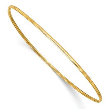 14k Polished 1.50mm Slip-on Round Bangle Bracelet