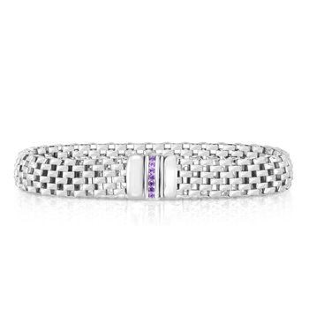 Sterling Silver 7.5in Polished Bracelet with Box with Both Side Push Clasp
