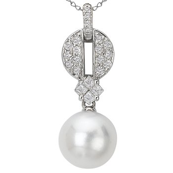 Pearl and Diamond Pendant