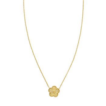 14K Radiating Flower Necklace
