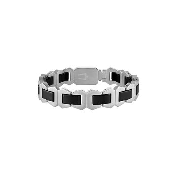 Bulova Stainless Steel Luxury Jewelry Mens Bracelet