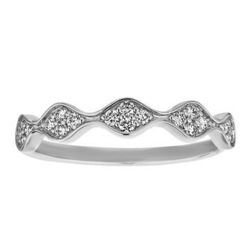 TriUnity™ 14K Yellow Gold Pave Set Marquise Shape Sections 0.20 Ctw