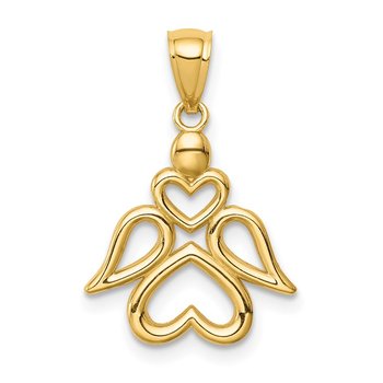 14K Angel Pendant