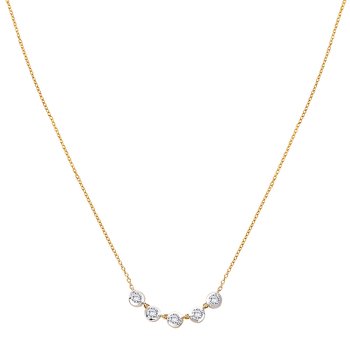 Lab Grown Diamond Two-Toned Necklace