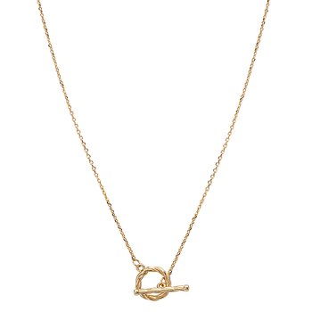 Italian 14kt Circle Necklace