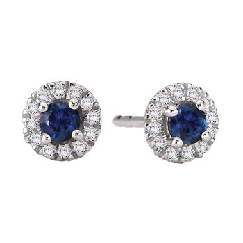 Diamond and Sapphire Fashion Earrings