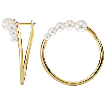 Ladies Fashion Hoop Earrings