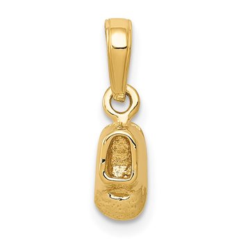 14k 3D Baby Shoe Charm