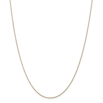 14K 14 inch .75mm Cable with Spring Ring Clasp Pendant Chain
