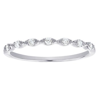 TriUnity™ 14K Yellow Gold 7 Stones In Half Bezel Settings 0.10 Ctw