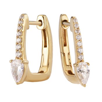 Lab Grown Diamond Hoop Earrings