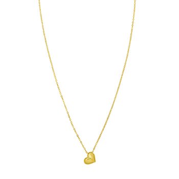 14K Puffed Mini Heart Pendant