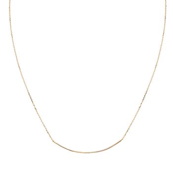 Italian 14kt Gold Bar Necklace