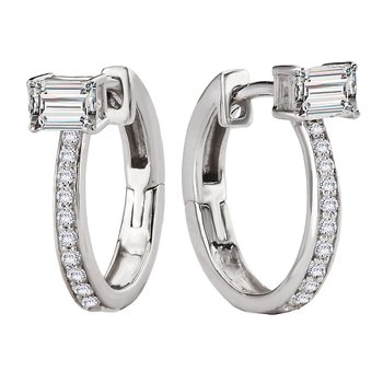 Lab Grown Diamond Huggie Earrings