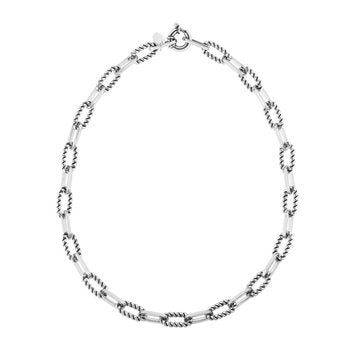 Sterling Silver 7.5in Diamond Cut/ Textured Bracelet with Spring Ring Clasp