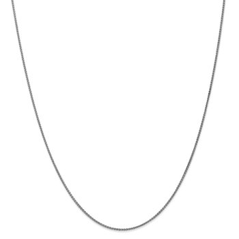 14K White Gold 10 inch 1.25mm Spiga with Lobster Clasp Anklet