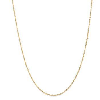 14K 14 inch 1.10mm Singapore with Spring Ring Clasp Chain
