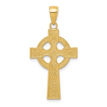 14k Celtic Cross Pendant
