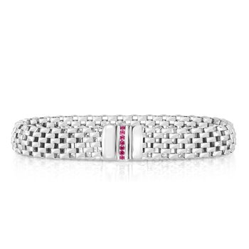 Sterling Silver 7.5in Polished Bracelet with Box with Both Side Push Clasp
