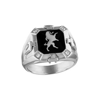 Bulova Sterling Silver 925 Luxury Jewelry Mens Ring