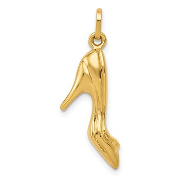 14K 3D High Heel Shoe Charm