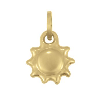 14K Sun Charm