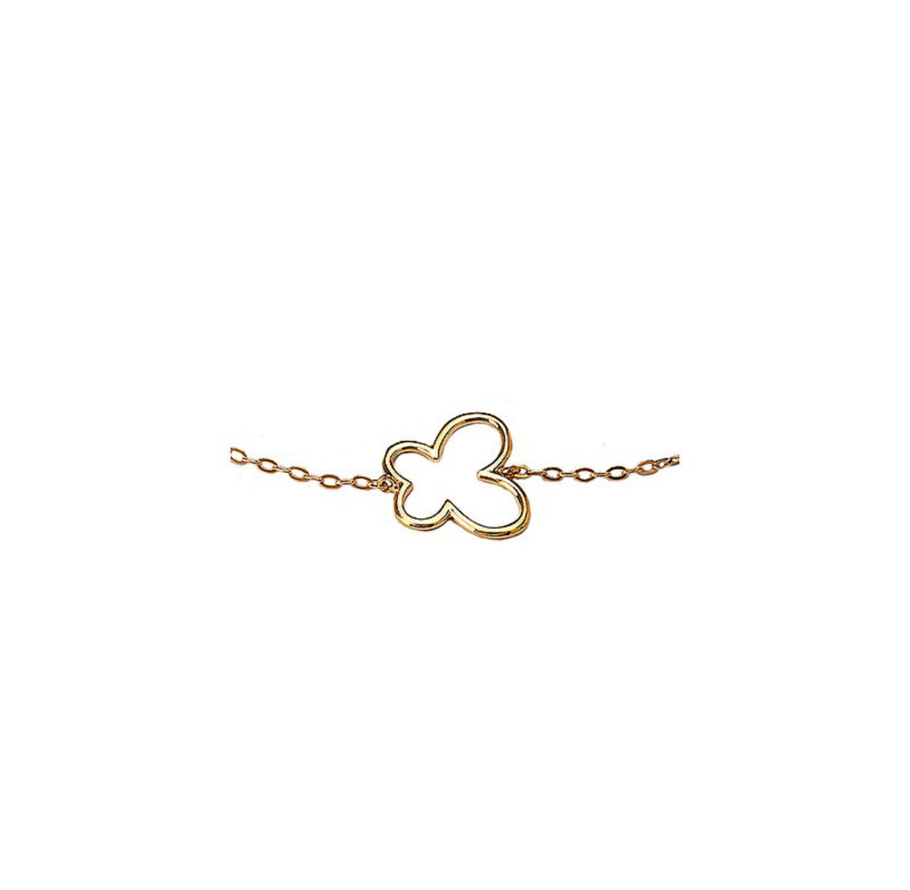 Elegant Italian 14kt Butterfly Bracelet Bracelet