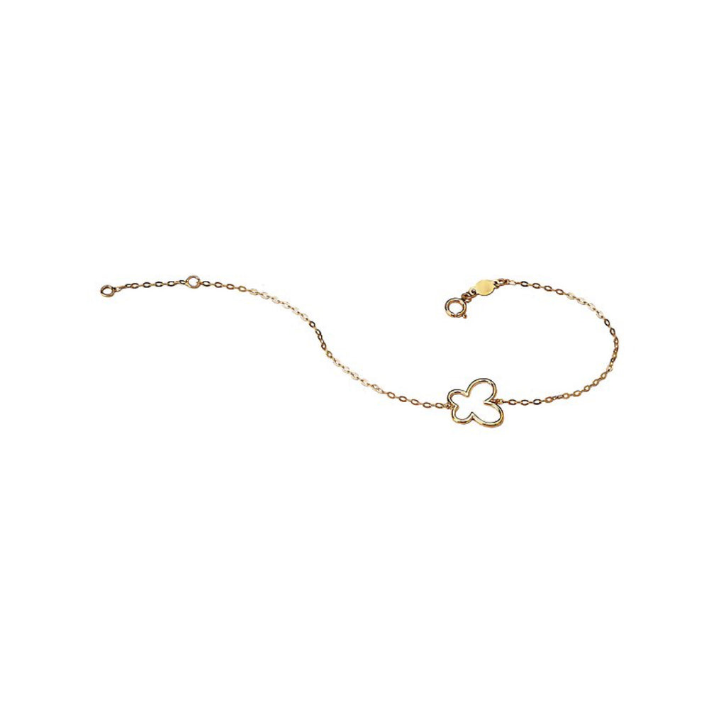 Elegant Italian 14kt Butterfly Bracelet Bracelet