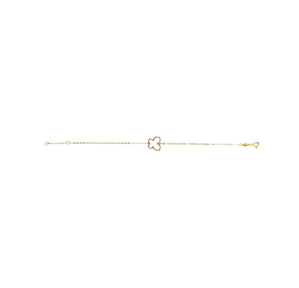 Elegant Italian 14kt Butterfly Bracelet Bracelet