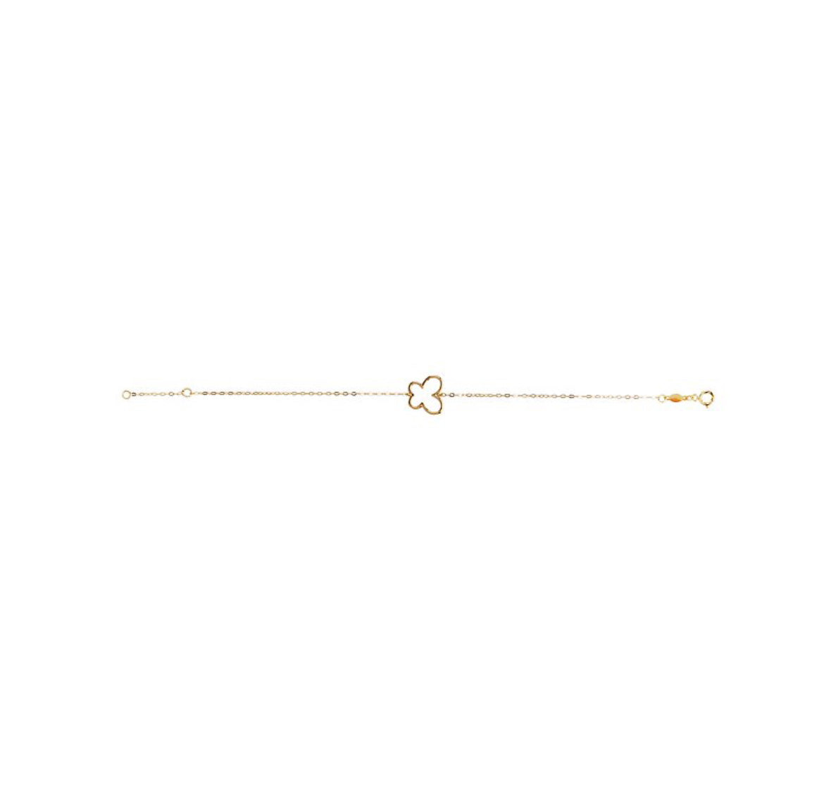 Elegant Italian 14kt Butterfly Bracelet Bracelet