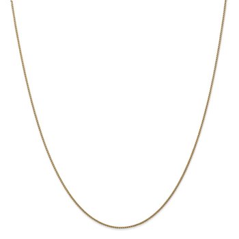 14K 10 inch 1.05mm Diamond-cut Spiga with Lobster Clasp Anklet