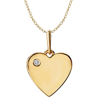 14kt Diamond Heart Necklace