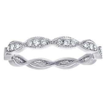 TriUnity™ 14K Yellow Gold Alternating One Larger Stone With Two Smaller Bezel Settings 0.15 Ctw