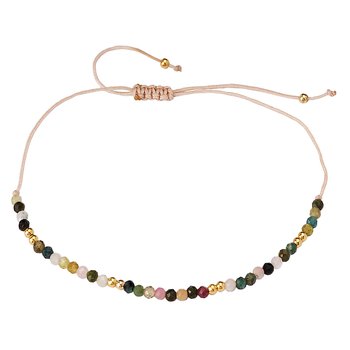 Italian 14kt Gold Tourmaline Bracelet