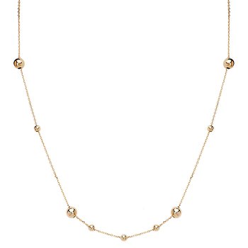 Italian 14kt Bead Necklace