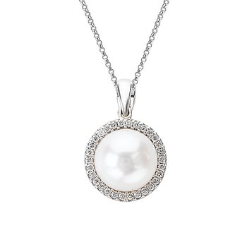 Pearl and Diamond Pendant