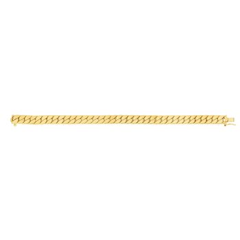 14K 7.25in Yellow Gold Polished Men's Jewelry Bracelet with Box with Figure 8 Clasp