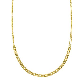 14K Adjustable Rolo Link Necklace