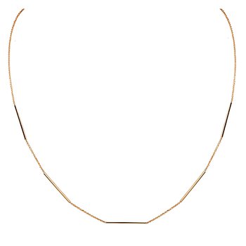 Italian 14kt Gold Bar Necklace