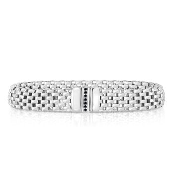 Sterling Silver 7.5in Polished Bracelet with Box with Both Side Push Clasp