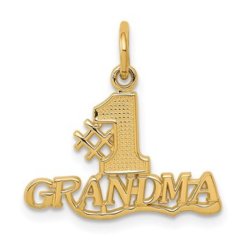 14k #1 GRANDMA Charm