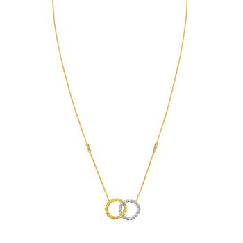 14K TT Interlocking Necklace